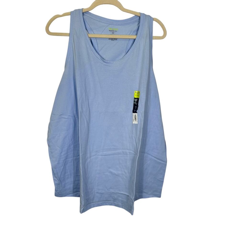 Tek Gear Powder Blue Moisture Wicking Tank Top Size 2X